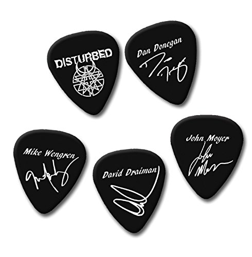 DISTURBED DAN DONEGAN MIKE DAVID signature print plectrum guitar picks picks