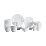 Mikasa Delray 40-Piece White Dinnerware