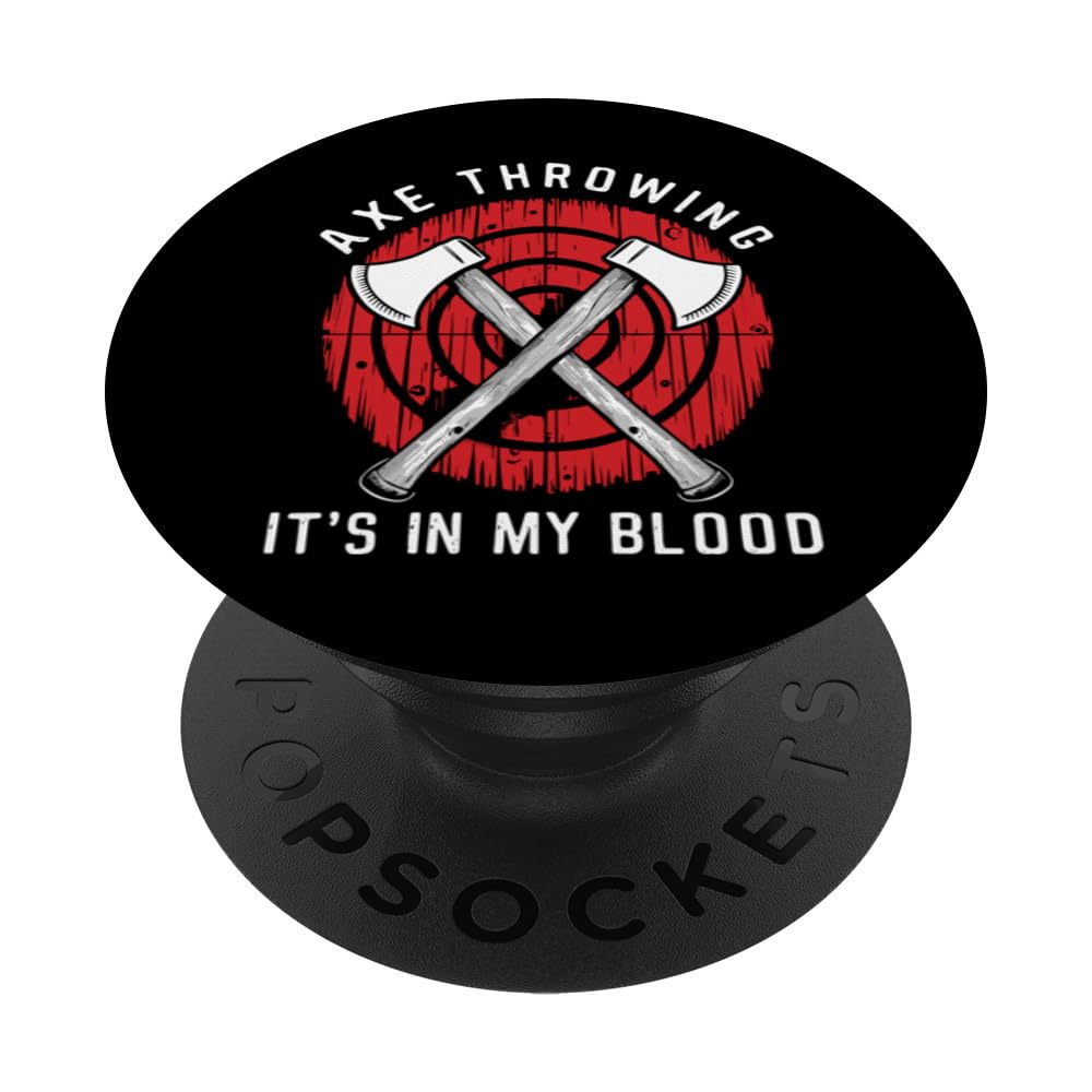 Viking Axe Throwing Sport Norse Viking Culture Axe Thrower PopSockets Swappable PopGrip