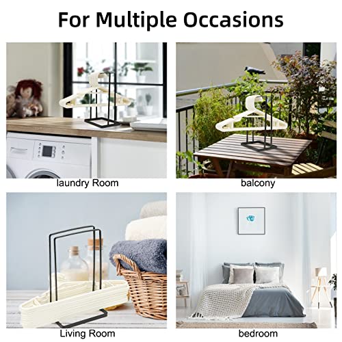 Portable Hanger Organizer Rack，Wire Hanger Stacker Hanger Storage Holder Hanger Caddy for Closet Laundry Dry Cleaning Room