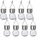 MAGGIFT 8 Pack Solar Hanging Ball Lights with Umbrella Clips, Outdoor Christmas Ornaments Tree Decoration Solar Lantern Multi-Color Changing Cracked Glass Lights for Yard Patio