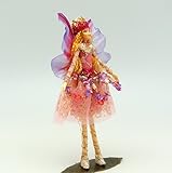 Handmade PINK GEM Fairy Doll - with Wings, Jewels and Crown
