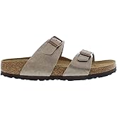 Birkenstock Sydney Narrow Unisex Shoes Size 4, Color: Taupe/Light Brown/Black