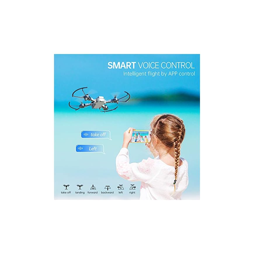 SNAPTAIN A10 Mini Foldable Drone with 720P HD Camera FPV WiFi RC