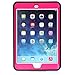 iPad Mini Case, TabPow [Shockproof][Drop Protection][Heavy Duty] Three Layer Rugged Hybrid Hard Case Cover for iPad Mini and iPad Mini 2 with Retina, Rose Floral Flower Hot Pink