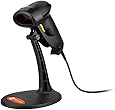 TaoTronics USB Barcode Scanner Wired Handheld Laser Bar Code Scanner Automatic Sensing and Scan Black.