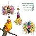 BWOGUE Bird Chewing Toys Parrot Shredder Toy Shred Foraging Hanging Cage Toy for Conure Cockatiel African Grey Amazon (3 Pack)