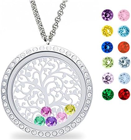 GFONDINGD Aromatherapy Essential Oil Diffuser Necklace 316L Stainless Steel Locket Pendant with 24 Inch Chain