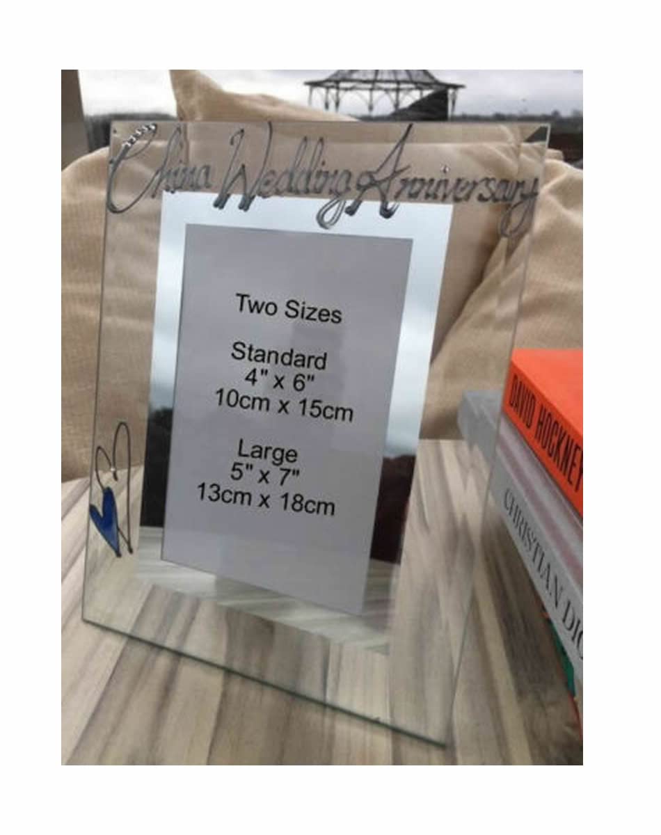 China (20th) Wedding Anniversary Photo Frame Port (Milestone) Standard 4” x 6”