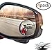 Mr.Zz Blind Spot Mirrors, 2 Inch Convex Stick-On RearView Frameless Mirrors with HD Glass, 360 Degree Adjustable Blindspot Mirrors for All Cars - 4 Pack