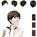 Meidus Naturely Women Lady Girls Short Ponytail Curly Cosplay Party Wigs Light Brown