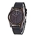 Morrivoe Luxury Wooden Watch Genuine Leather Strap For Men Japanese Bamboo Gift Box (SANDAL WOOD(Black))