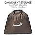 Ivation Premium Comfort Inflatable Air Mattress (Queen) Blow Up Air Bed w/28 Dual Coils - FirmaCoil Technology, Raised 20” Height w Built-in Electric Pump for Guest Travel Camping (Brown/Beige)
