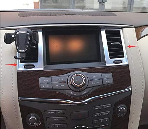 ! ABS Chrome Car Front Dashboard Air Vent Outlet cover For Nissan patrol Y62 2011-2017