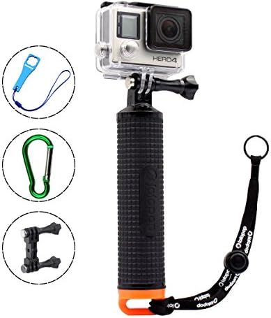 LOTOPOP Waterproof Floating Hand Grip for Gopro Hero 4 Session 3+ 3 - Handle Mount Accessories Kit and Water Sport Pole for GeekPro 3.0 and ASX Action Pro Cameras Action Camera Accessories
