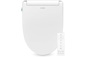 ComfyBidet Elongated Bidet Toilet Seat with Wireless Remote, Auto Open and Close Lid, Instant Heated Water, Warm Air Dryer, Heated Seat and High-tech Self-cleaning Nozzle (Pure white)