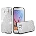 MEKO Galaxy S6 Case, Shiny Sparkles Glitter Bling Case-Built-in Sparkles Premium Firm Rubber Shock-absorbing Bumper Case [Scratch Resistant] for Samsung Galaxy S6 -- (Silver)