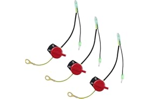 WOTIAN Engine On Off Stop Switch Compatible with Champion Predator Firman Briggs and Stratton Honda and Clones GX160 GX200 GX212 GX225 GX240 GX270 GX340 GX390 3pcs