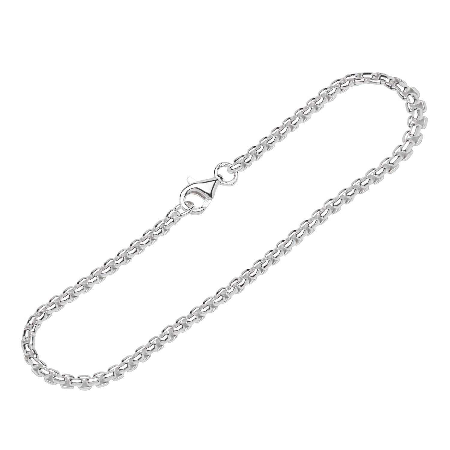 NKlaus bracelet 925 Sterling Silver 19cm Venetian chain oval ladies designer bracelet 12497