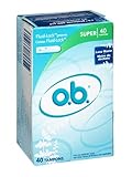 O.B. Super Tampons , 40 CT (Pack of 3)
