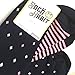 Sock Habit Mens Colorful Funky Dress Socks Polka Dot Striped 2 Pair Navy Pink