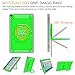 Fintie Case for Amazon Fire HD 10 (7th and 9th Generations, 2017 and 2019 Releases) - [Tuatara Magic Ring] 360 Rotating Multi-Functional Grip Carry Cover w/Built-in Screen Protector, Green