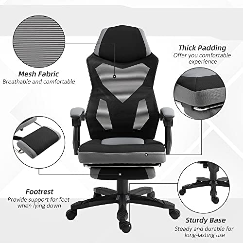 Vinsetto Ergonomic Home Office Chair High Back Armchair Computer Desk