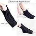 Ankle Brace Compression FREETOO Silicone Support Sleeve with Silicone Inserts for Athletics, Injury Recovery, Joint Pain, Eases Swelling L