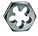 Century Drill & Tool, 98216, 3/4-16 NF, Hex Die, Precision Cut External Threads, High Carbon Alloy Steel