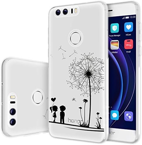 Huawei Honor 8 Case , ivencase Ultra Slim Crystal Clear Soft Silicone Back Cover for Huawei Honor 8 5.2"