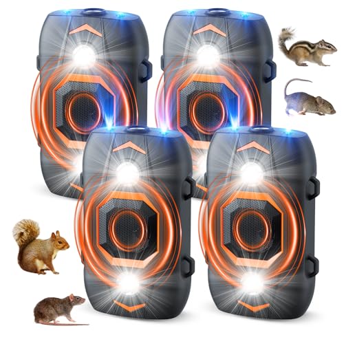 Ultrasonic Mouse and Rat Repellent for Car Engines, 4-Pack