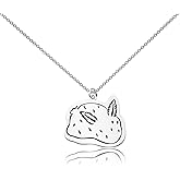 WUSUANED Sea Bunny Necklace Cute Marine Bunnys Jewelry Ocean Animal Gift Sea Bunny Lover Gift Rabbit Lover Gifts