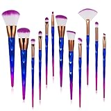 Ameauty Makeup Brushes, 12PCS Makeup Brush Set - Unicorn Makeup Brush Eyeshadow Eyebrow Foundation Blush Lip Concealer Blending Powder Cosmetic Makeup Brush Kit