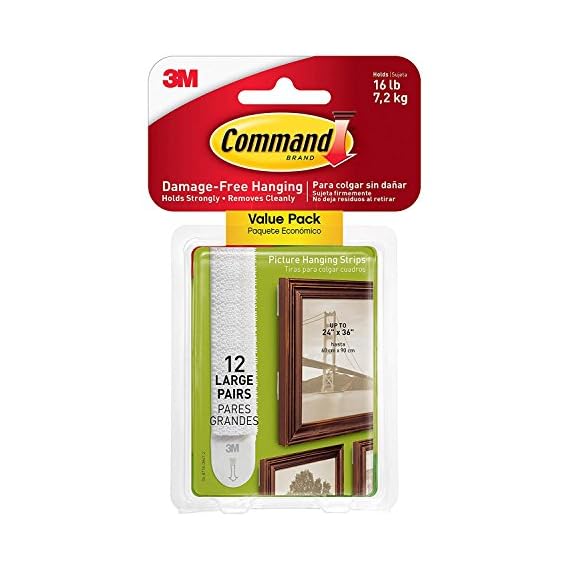 Command Large Picture and Frame Hanging Strips, 17206 (30 Pairs
