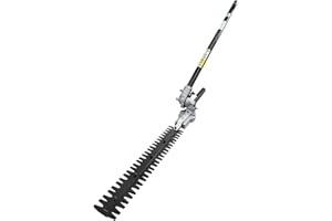 Kerlista Replacementparts Long Pole Hedge Trimmer Straight Shaft Attachment Compatible with Attachment Capable String Trimmers Polesaws and Powerheads (Black)