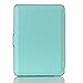 HAOCOO Ultra Slim Leather Smart Case Cover Build in Magnetic [Auto Sleep/Wake] Function for All-New Kindle Paperwhite 2012, 2013, 2015 Versions (Not fit All-New Paperwhite 10th Generation)(Aqua)