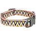 Blueberry Pet 8 Patterns Elite Basic Dog Collar with Flame Stitch and Henley Stripes, Neck 14.5