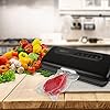 Razorri-E5200-M-Vacuum-Sealer-with-Starter-Kit-for-Food-Sous-Vide-Cooker-Compact-and-Full-Function-includes-Rolls-and-Bags-Easy-to-use-Indicator-Lights-Vacuum-Speeds-Selectable-Black