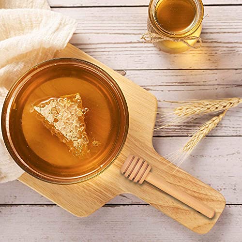 AxeSickle 4 Inch Wooden Honey Dipper Sticks Mini Honey Dippers for