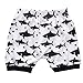 Baby Boy Girl T-Shirt Clothes Shark and Doo Doo Print Summer Cotton Sleeveless Outfits Set Tops and Short Pants (18-24 Months)