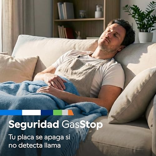 Balay, Placa de gas, 4 Fuegos, Autoencendido, Seguridad GasStop, 3ETX464BB