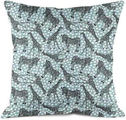 Amazon Com Sxuuiopomm Hand Drawn Zebra Giraffe Sofa Memory Foam