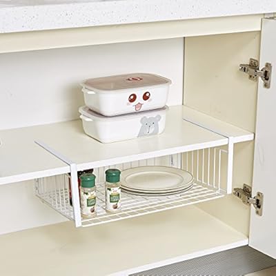 Amazon Yomym 食器棚 戸棚下ラック 吊り棚 吊戸棚 スチールラック