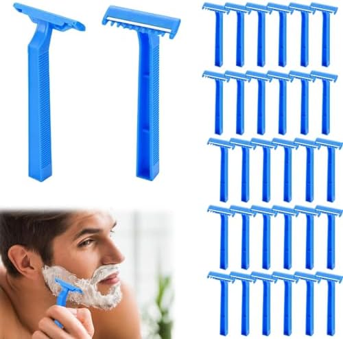 Saudi Razor QEEROYO Pack of 30 Disposable Razors, Classic Blue Men's Disposable ...