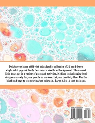 Teddy Bear Love Adult Coloring Book Colorist Fun For - 