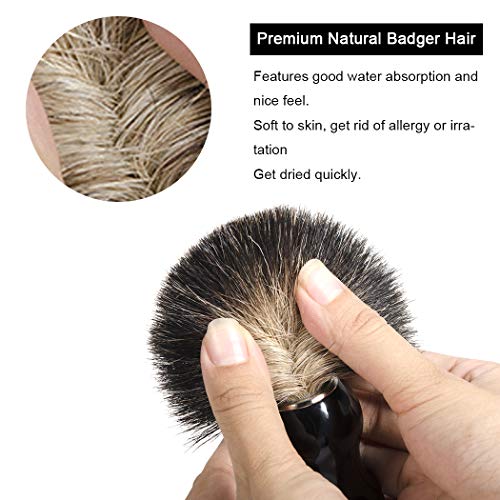 Grandslam Shaving Bowl and Pure Badger Brush - Mug for Shaving Soap and Cream