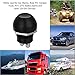 Jtron Momentary Push Button Switches Off-(ON) Waterproof Button Switches Reset Rubber Casing Push Button Switch Black for Car Boat (12~24V/10A)