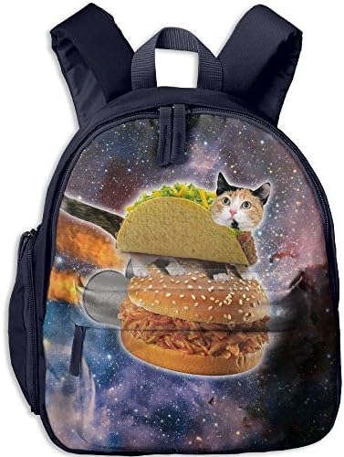 Space Cat Cool Personalized Printing Shoulders Kid' Bag For Teens School Kindergarten Backpacks