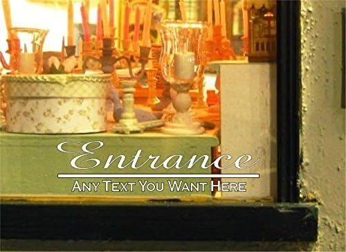 StickerLoaf Brand ENTRANCE Custom Enter Exit WINDOW DECAL BUSINESS SHOP Storefront Door Sign salon hair nails cafe deli restaurant bakery lawyer medical office florist