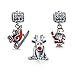 Christmas Holiday Red Enamel Santa Reindeer Sleigh Mix Bundle Set Of Three 925 Sterling Silver Dangle Charm Bead Fits European Charm Bracelet For Women Teens